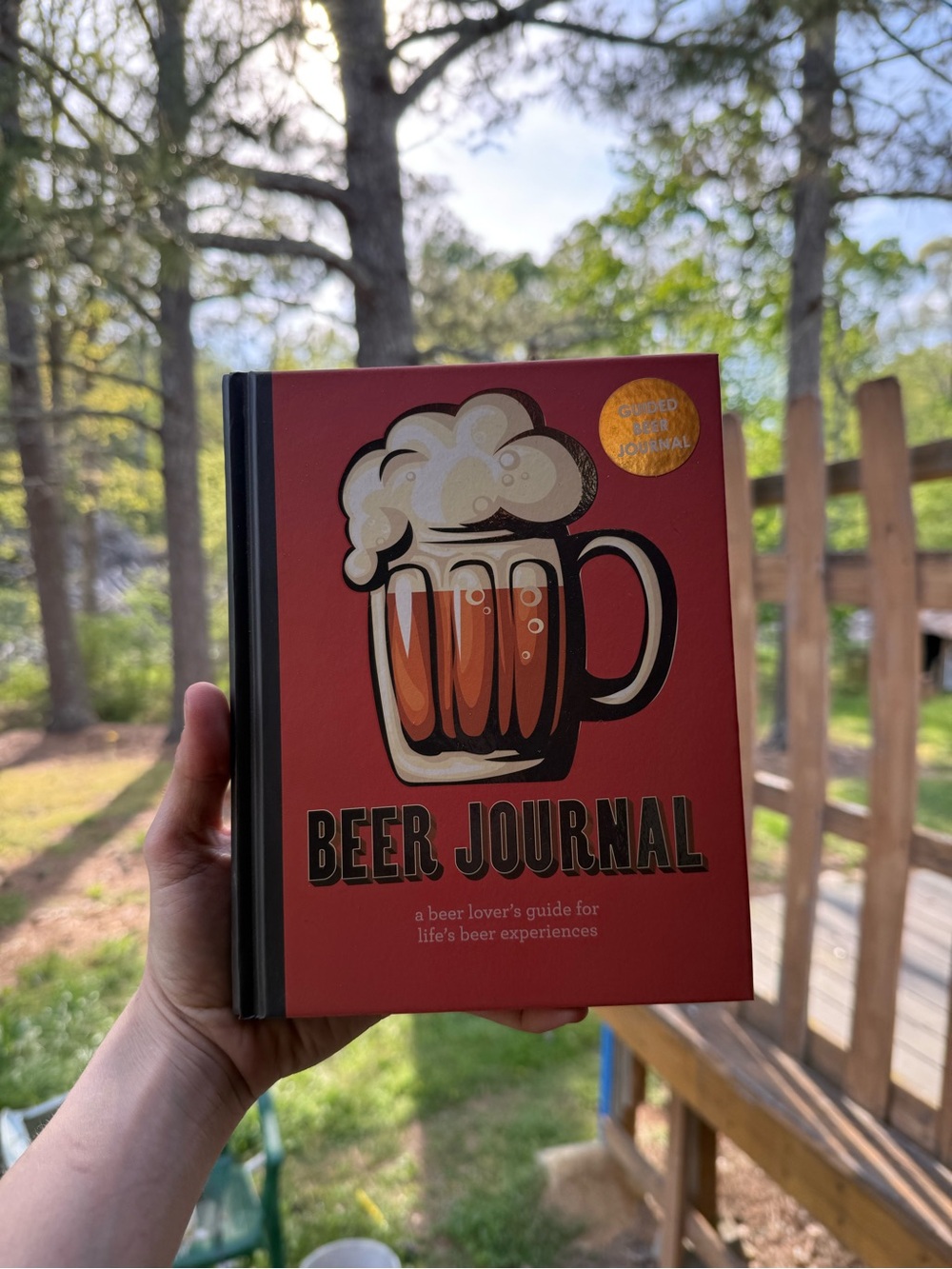 Beer Journal Hardcover Notebook - Red Cover